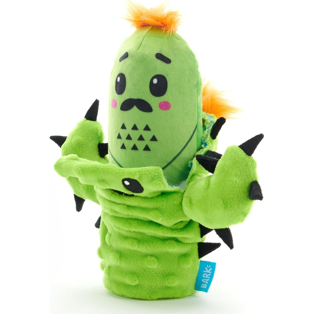image:imageBarkbox Consuela the Cactus 2in1 Interactive Plush Dog Toy Squeaky Dog Chew Toy with Crinkle Layers for Large Dogs and PuppiesPrickly Pete