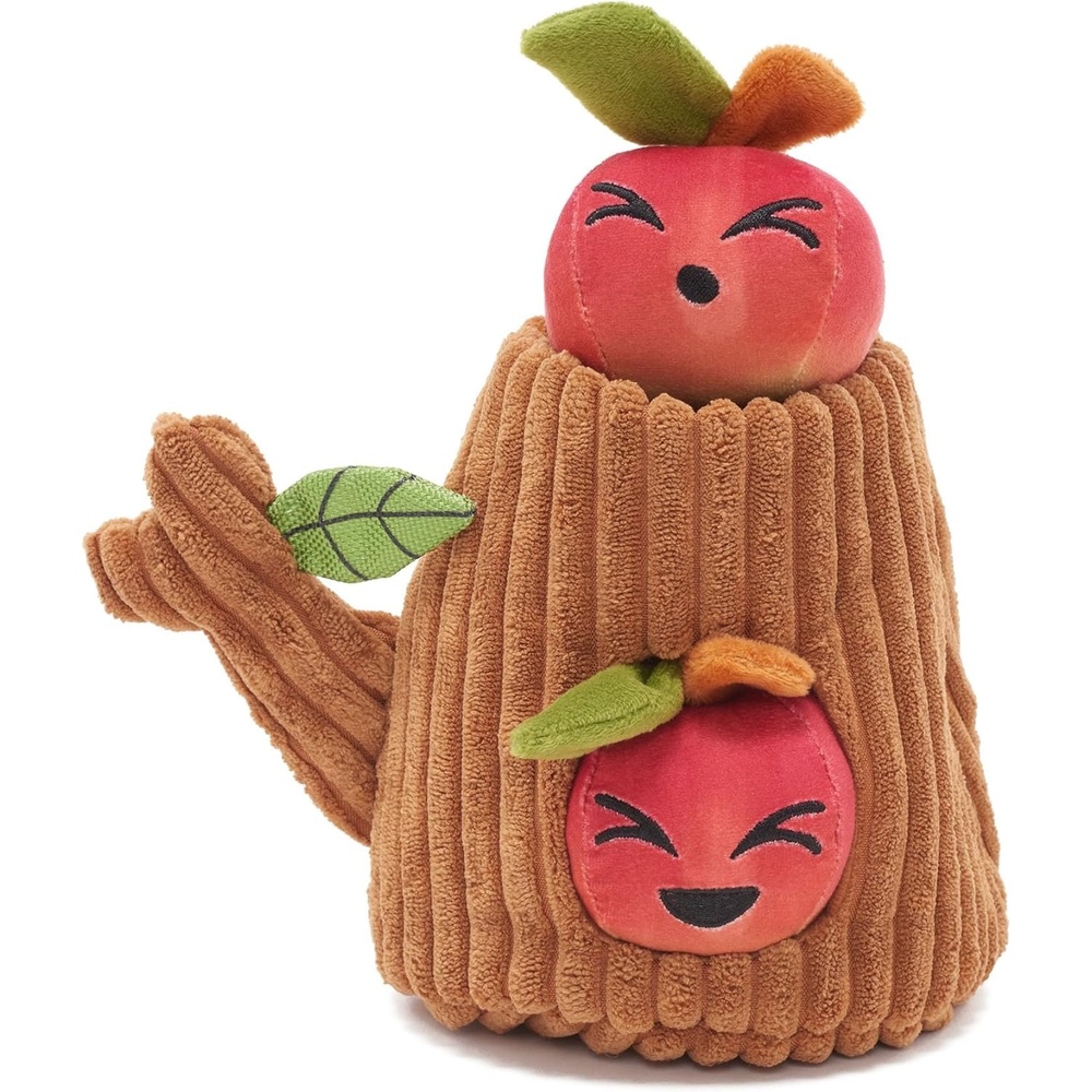 image:imageBarkbox Drool Ranch Chips 3in1 Interactive Plush Dog Toy Squeaky Dog Toys with Crinkle Bag for Small to Medium Dogs and PuppiesThem Apples
