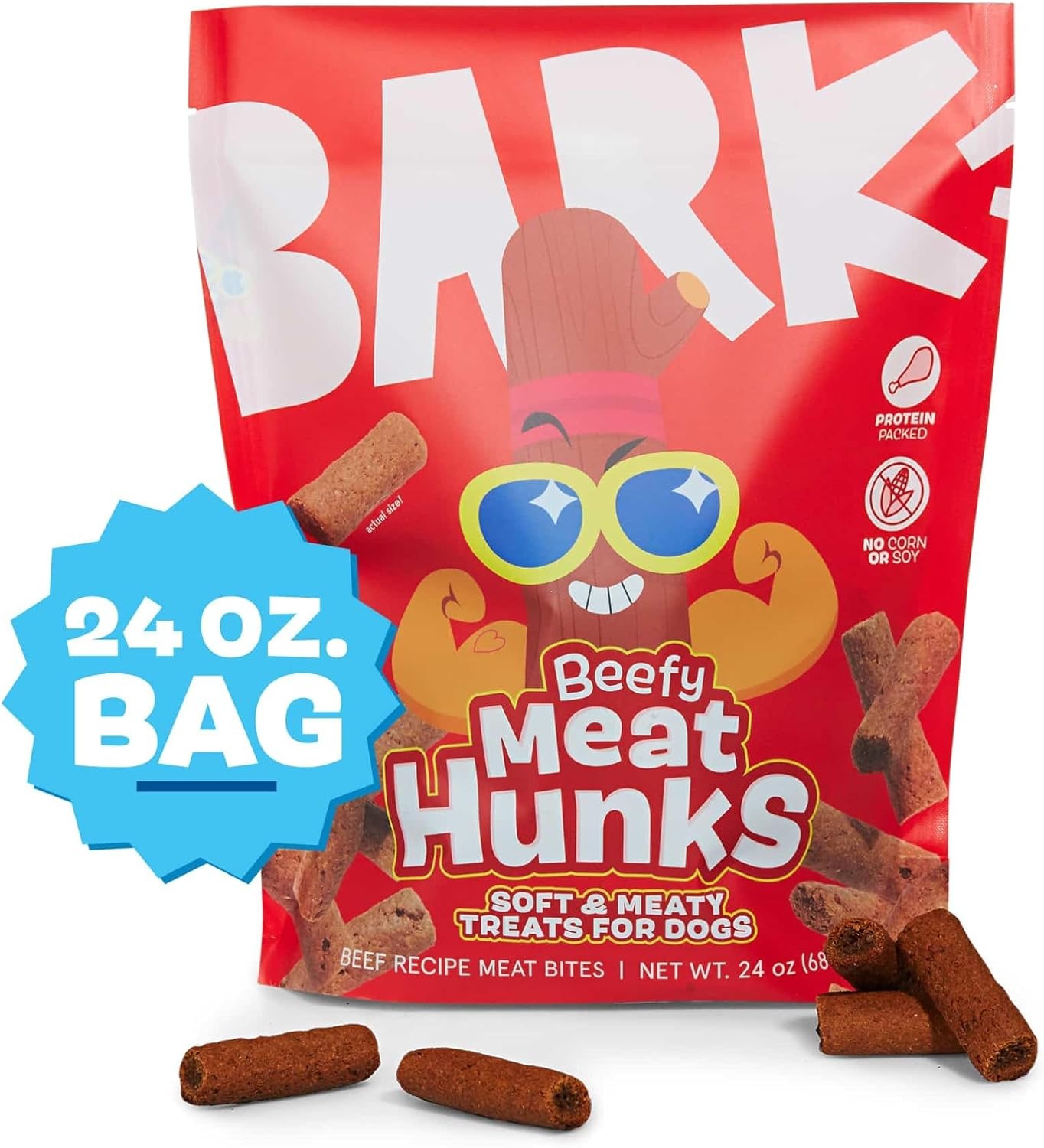 image:imageBarkbox Go Nutty SoftBaked Honey Peanut Treats with Natural Nutty Goodness Nutritious Grains No Corn or Soy 24oz BoxBeef