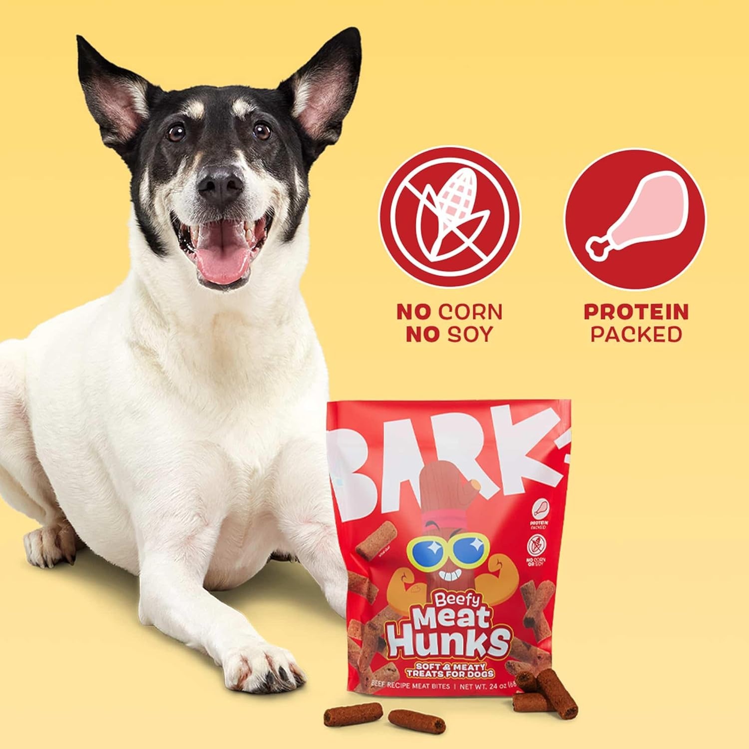 image:imageBarkbox Go Nutty SoftBaked Honey Peanut Treats with Natural Nutty Goodness Nutritious Grains No Corn or Soy 24oz BoxBeef