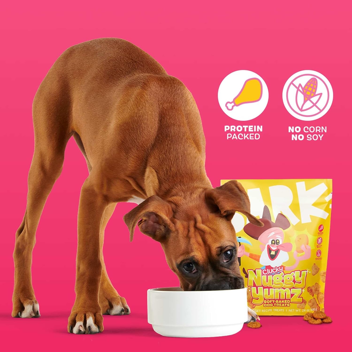image:imageBarkbox Go Nutty SoftBaked Honey Peanut Treats with Natural Nutty Goodness Nutritious Grains No Corn or Soy 24oz BoxChicken