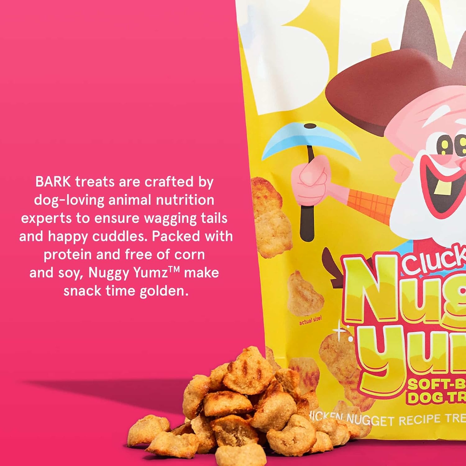 image:imageBarkbox Go Nutty SoftBaked Honey Peanut Treats with Natural Nutty Goodness Nutritious Grains No Corn or Soy 24oz BoxChicken