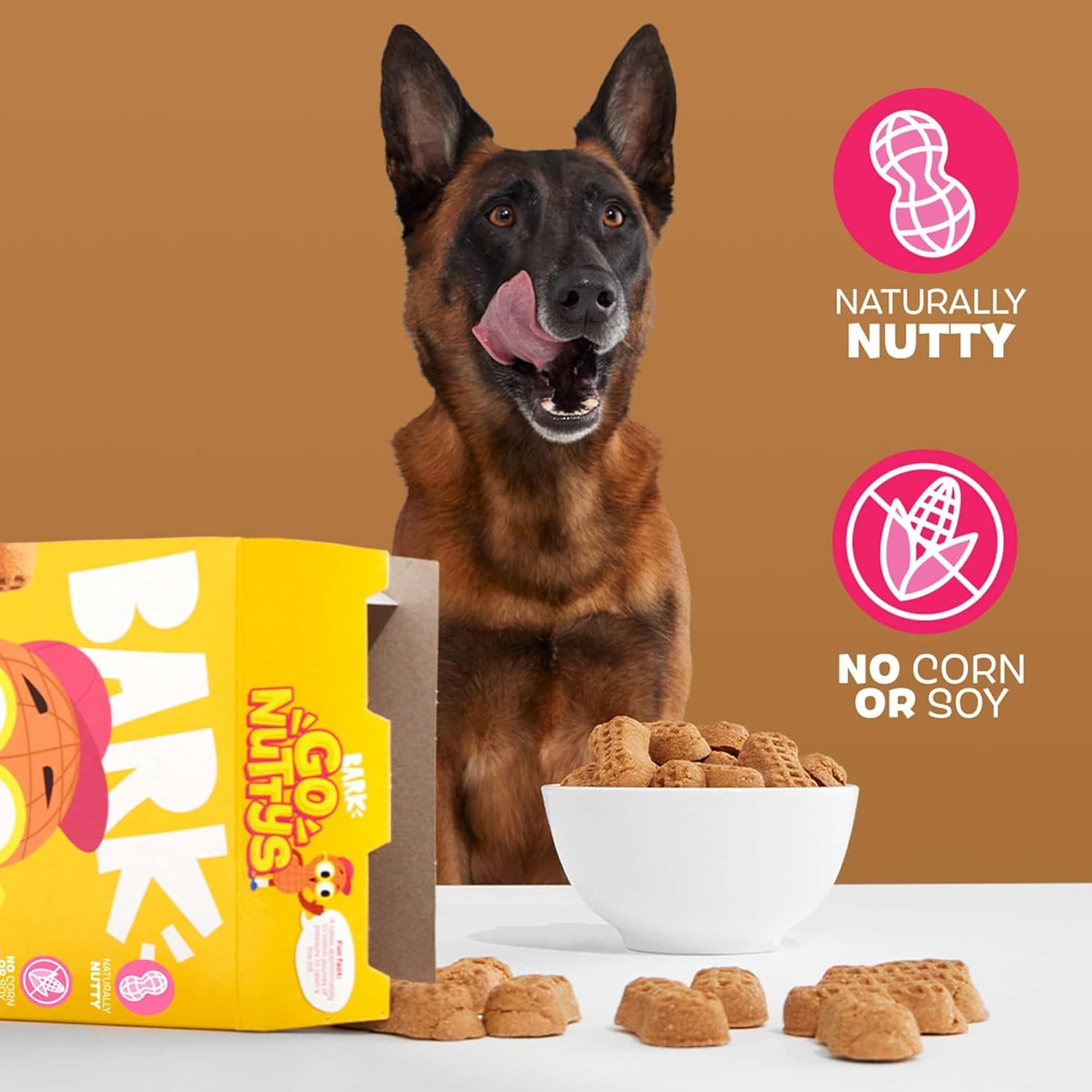 image:imageBarkbox Go Nutty SoftBaked Honey Peanut Treats with Natural Nutty Goodness Nutritious Grains No Corn or Soy 24oz BoxPeanut Butter