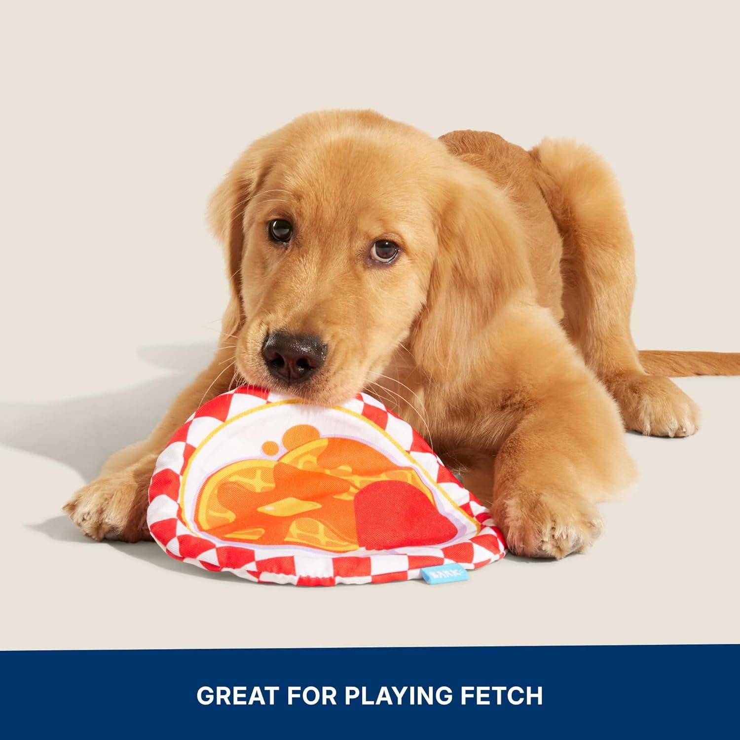 image:imageBarkbox Slobbermelon Fetch Flying Disc Dog Toy FluffFree Crinkle Disc with TShirt Rope Edge Durable Fetch amp Tug Toy for Dogs amp PuppiesChicky and Woofles To Go