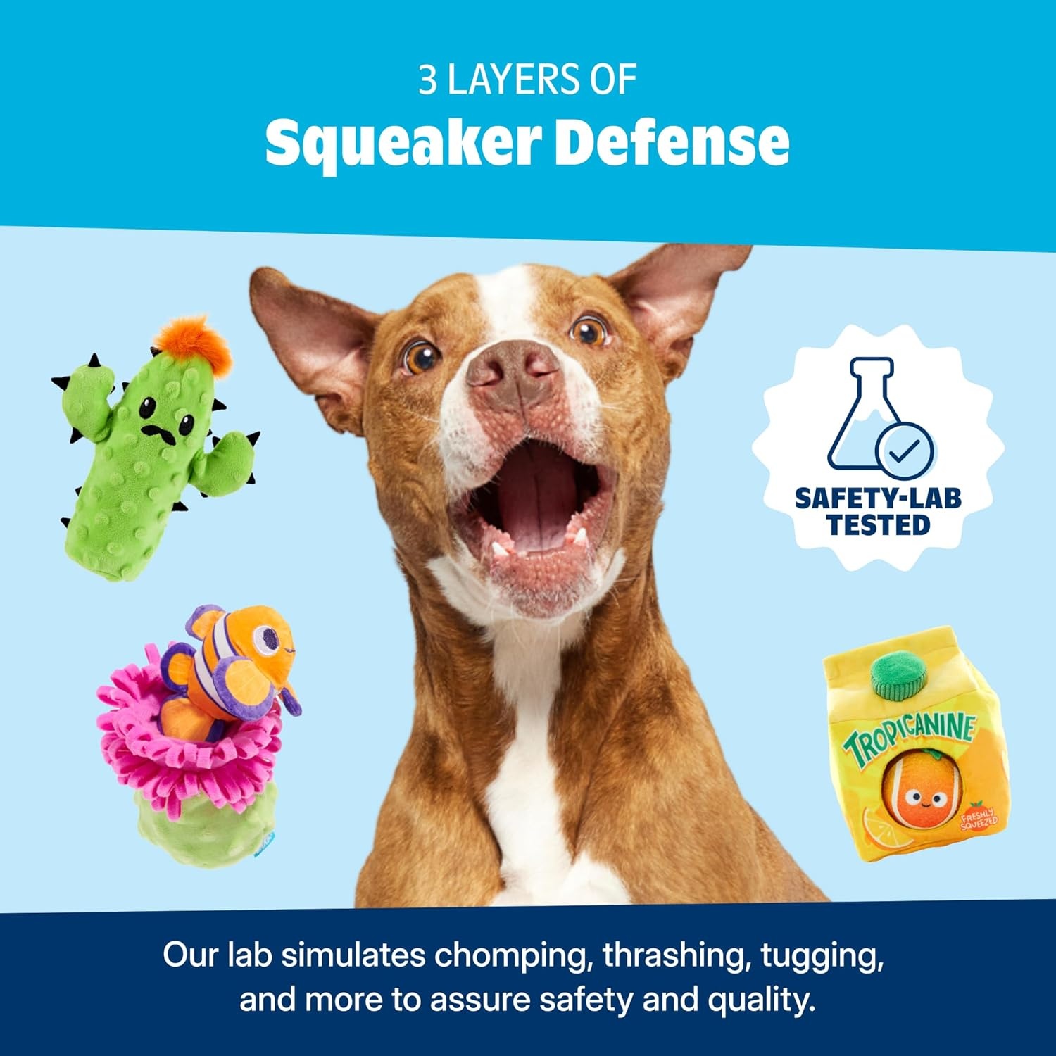 image:imageBarkbox Slobbermelon Fetch Flying Disc Dog Toy FluffFree Crinkle Disc with TShirt Rope Edge Durable Fetch amp Tug Toy for Dogs amp PuppiesPineapple Fling