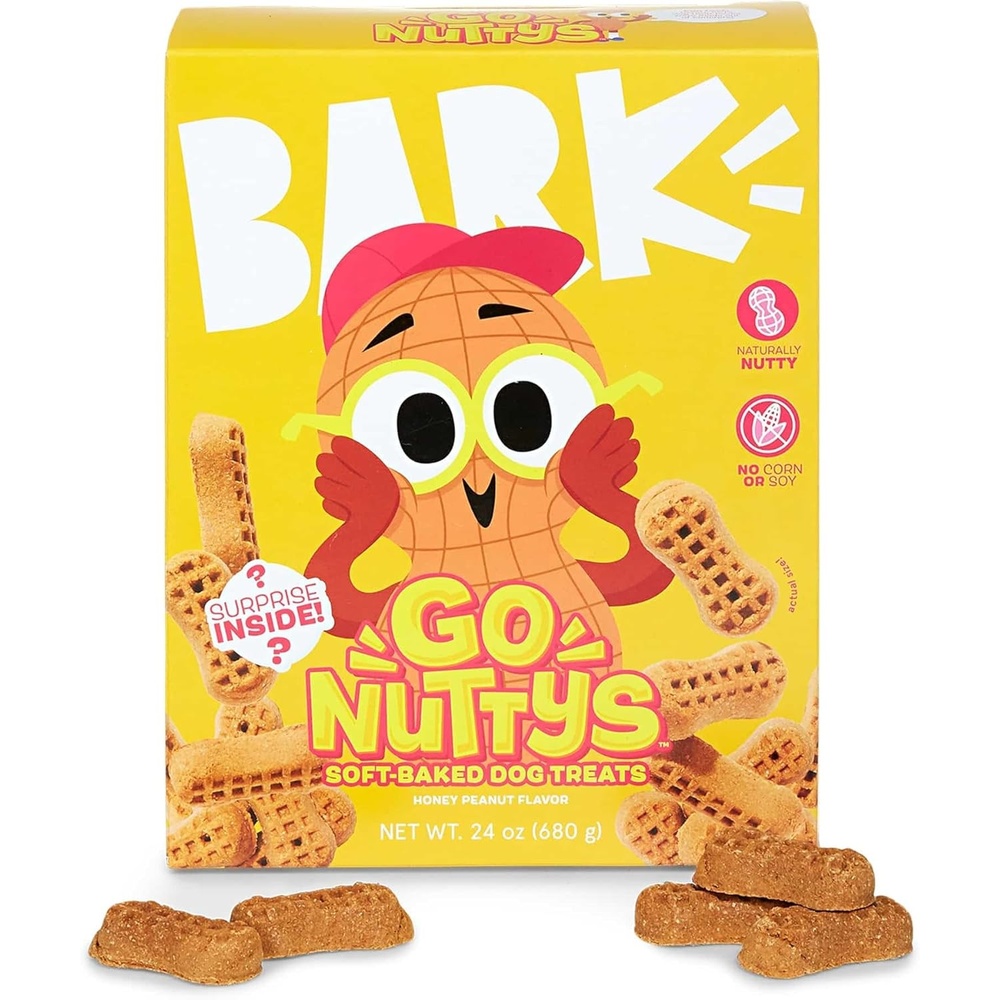 image:imageBarkbox Go Nutty SoftBaked Honey Peanut Treats with Natural Nutty Goodness Nutritious Grains No Corn or Soy 24oz BoxPeanut Butter