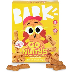image:imageBarkbox Go Nutty  SoftBaked Honey Peanut Treats with Natural Nutty Goodness Nutritious Grains No Corn or Soy  24oz BoxPeanut Butter
