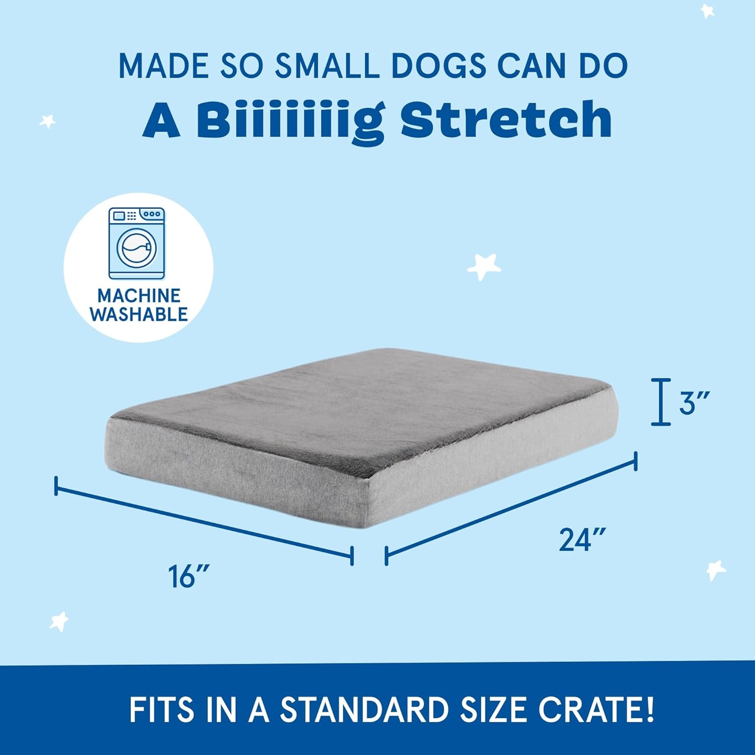 image:imageBarkbox Orthopedic Dog Bed with Memory Foam Premium Comfort for Dogs and Puppies Dog Bed for Joint Relief and Restful Sleep Durable and Easy to Clean Espresso LargeGrey