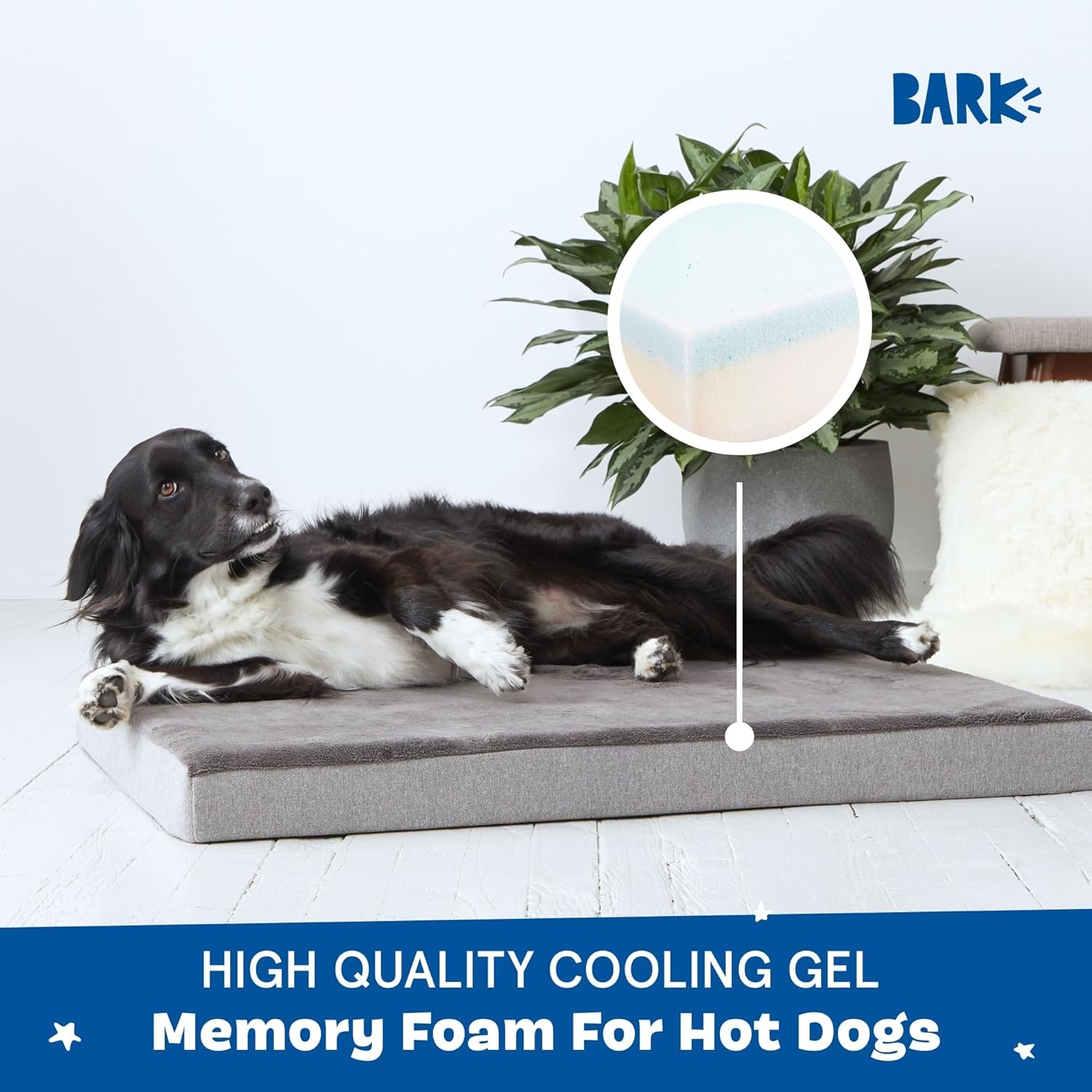 image:imageBarkbox Orthopedic Dog Bed with Memory Foam Premium Comfort for Dogs and Puppies Dog Bed for Joint Relief and Restful Sleep Durable and Easy to Clean Espresso LargeGrey