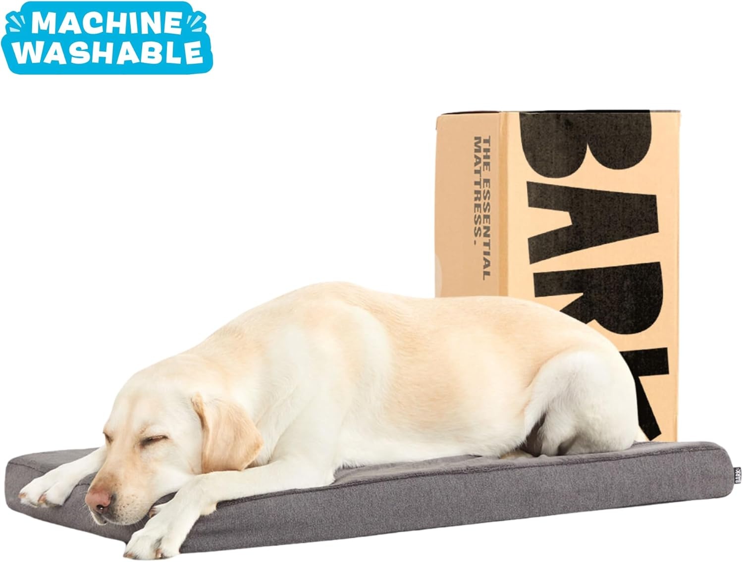 image:imageBarkbox Orthopedic Dog Bed with Memory Foam Premium Comfort for Dogs and Puppies Dog Bed for Joint Relief and Restful Sleep Durable and Easy to Clean Espresso LargeGrey