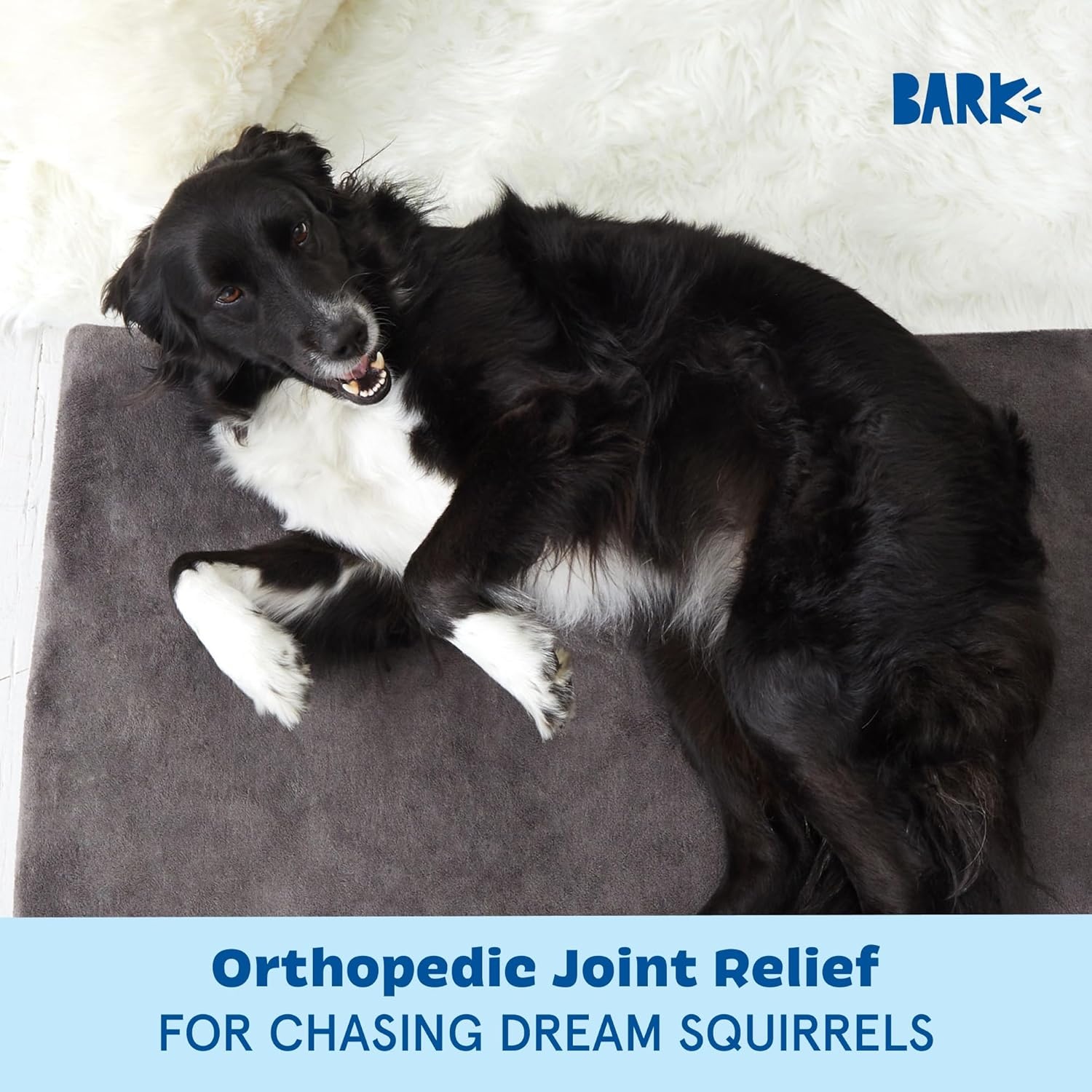 image:imageBarkbox Orthopedic Dog Bed with Memory Foam Premium Comfort for Dogs and Puppies Dog Bed for Joint Relief and Restful Sleep Durable and Easy to Clean Espresso LargeGrey