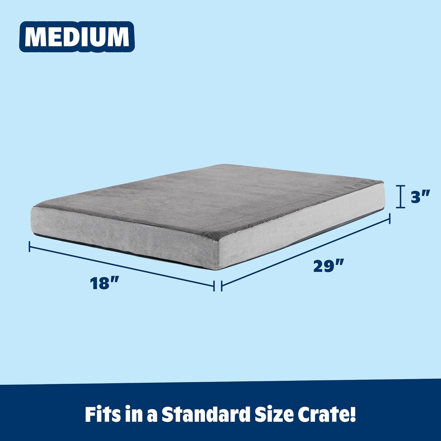 image:imageBarkbox Orthopedic Dog Bed with Memory Foam Premium Comfort for Dogs and Puppies Dog Bed for Joint Relief and Restful Sleep Durable and Easy to Clean Espresso LargeGrey