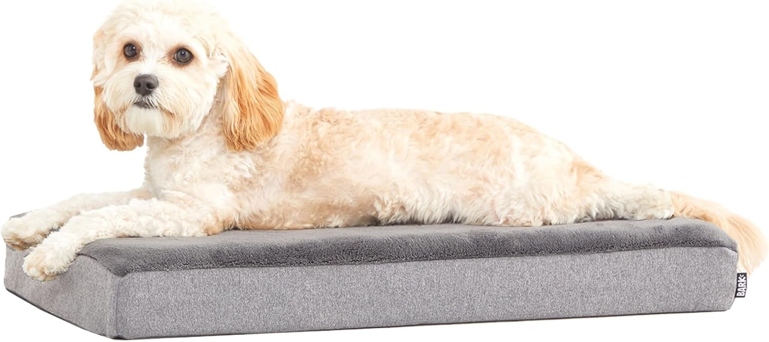 image:imageBarkbox Orthopedic Dog Bed with Memory Foam Premium Comfort for Dogs and Puppies Dog Bed for Joint Relief and Restful Sleep Durable and Easy to Clean Espresso LargeGrey