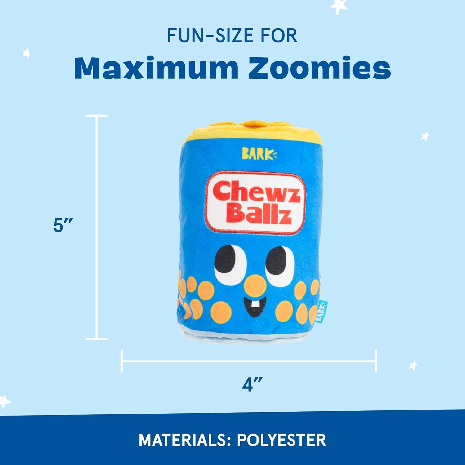 image:imageBarkbox Chewz Ballz Plush Dog Toy MultiPart Fun for Small Dogs Perfect for Playtime amp Fetch