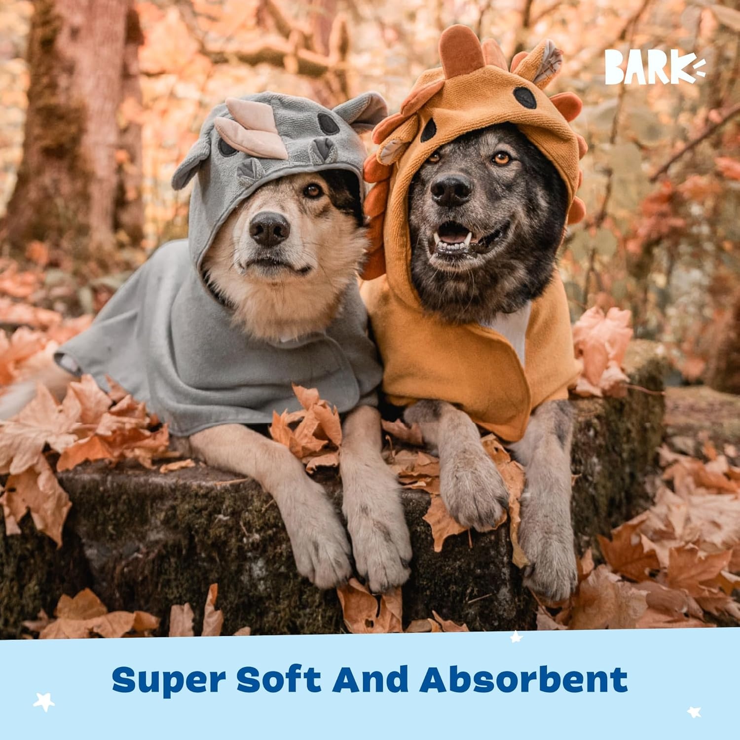 image:imageBarkbox Dog Bathrobe Fast Drying with Hook and Loop Closure amp Wrap Tie Snuggle Cute Dogs Clothes Easy to Clean Machine Washable Dog Coats and Tumble Dry Low Lion MediumLionRhino